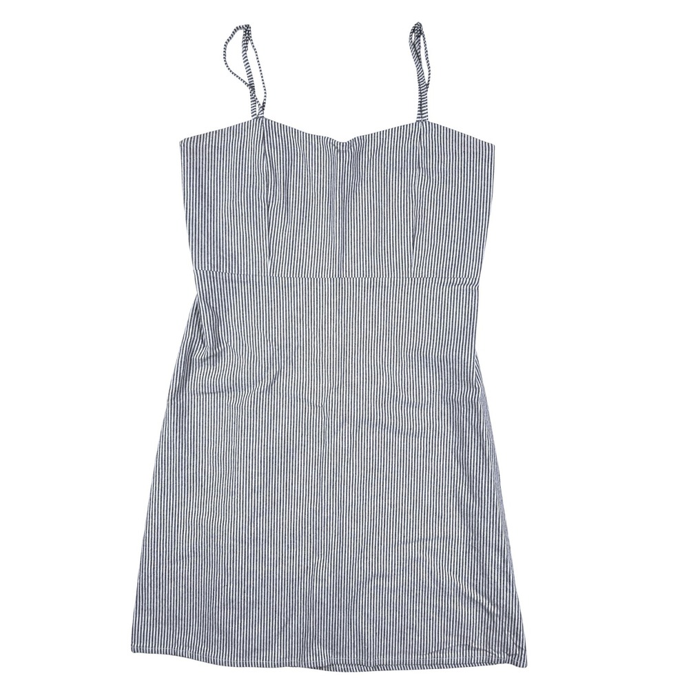 Brandy Melville Blue White Striped Mini Dress Sweetheart Preppy Coastal EUC